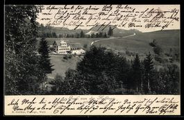 AK Hulftegg /Hombrechtikon, Haus auf Hügel mit Wiesen und Wa