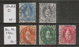 1907 : Steh. Helvetia Typ B + C