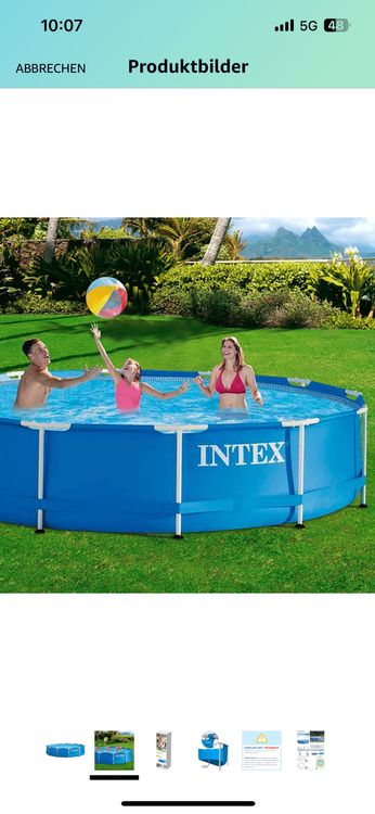 Pool Intex 3,66 Meter Durchmesser 76 CM Tief Kaufen auf Ricardo