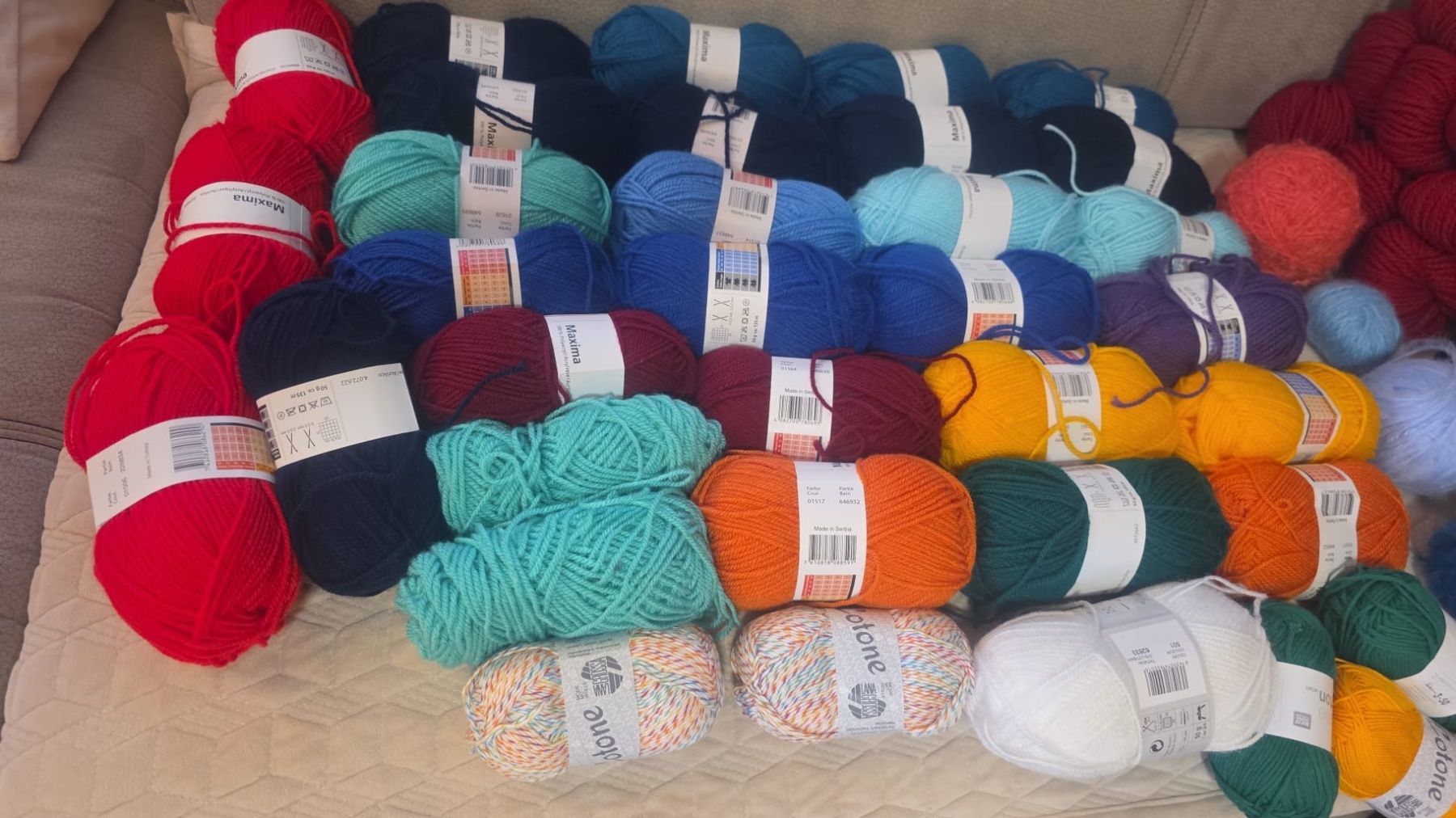 Wolle: 75 Stück Knäule Garn Wolle Silk neu – Neu und originalverpackt aus Baar von Vili7 1
