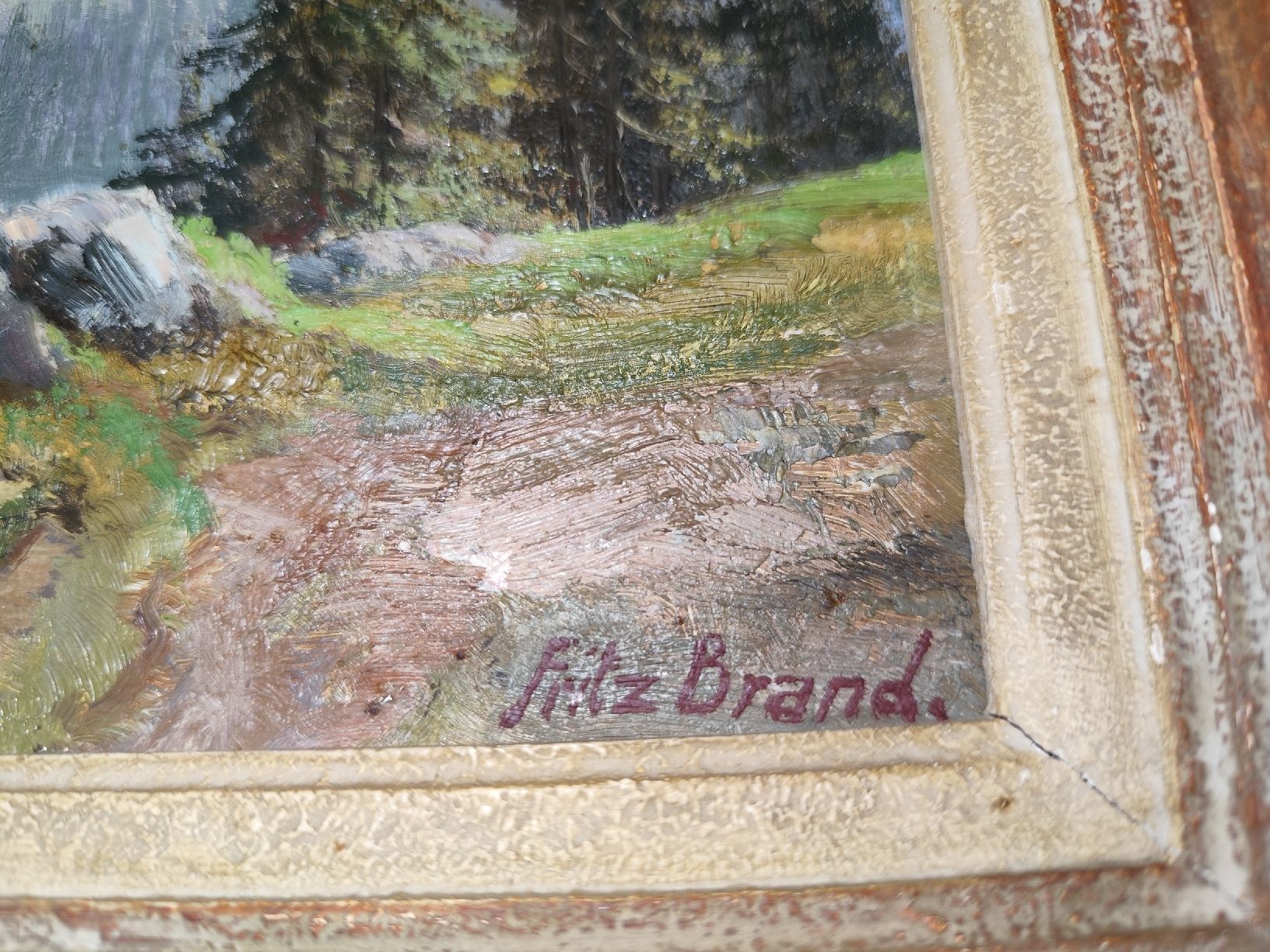 Dipinti: Fritz Brand "Mönch von der Gütschalp" 1950 – Usato da Derendingen venduto da ral_xcc8 1