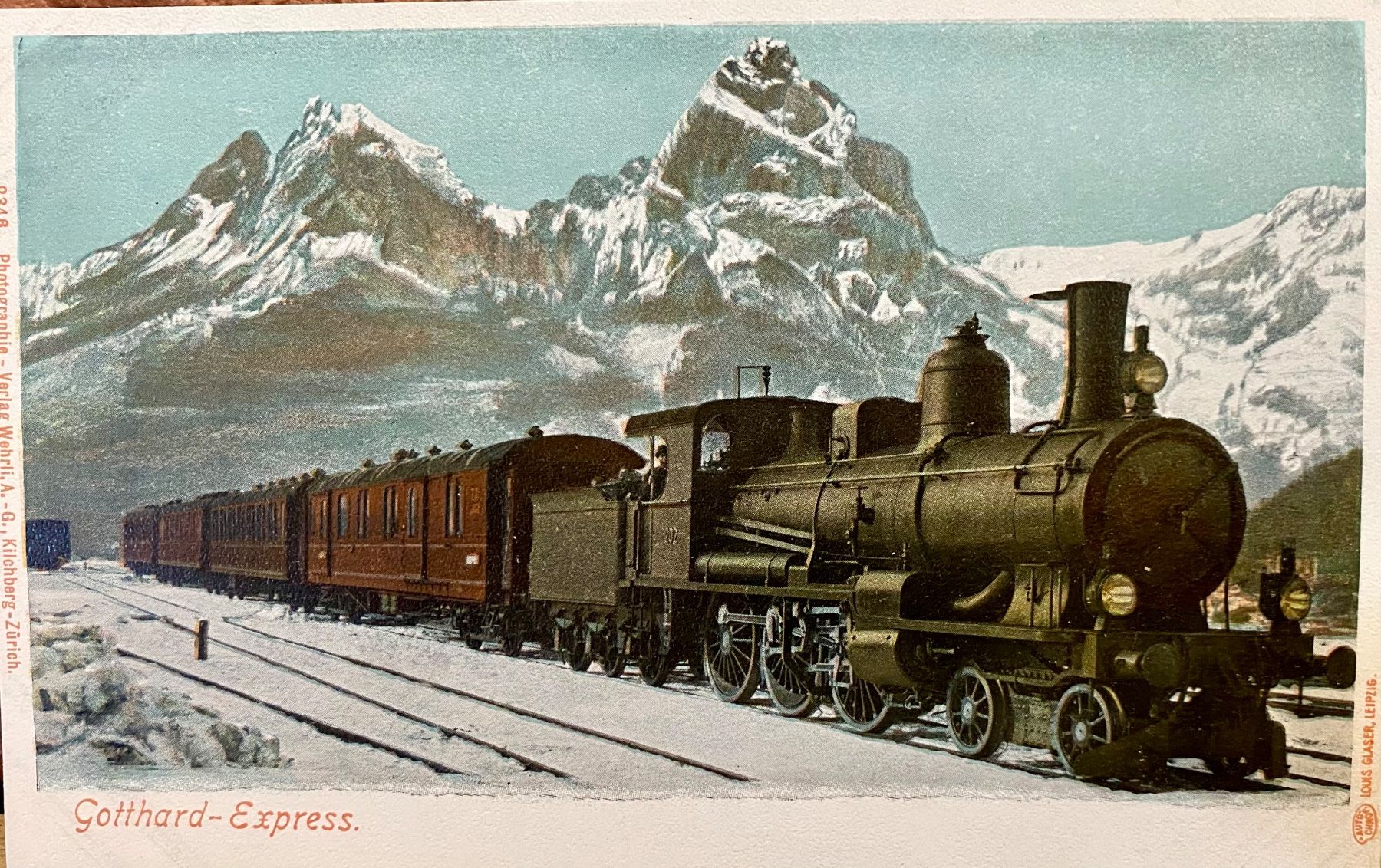 Ansichtskarten: GOTTHARD-EXPRESS mit den beiden Mythen – Gebraucht aus Root von ENGLAND-TREASURES 1