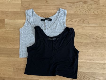 No. 10 Corso Como Tank Top Bundle - Black & Grey, Size S
