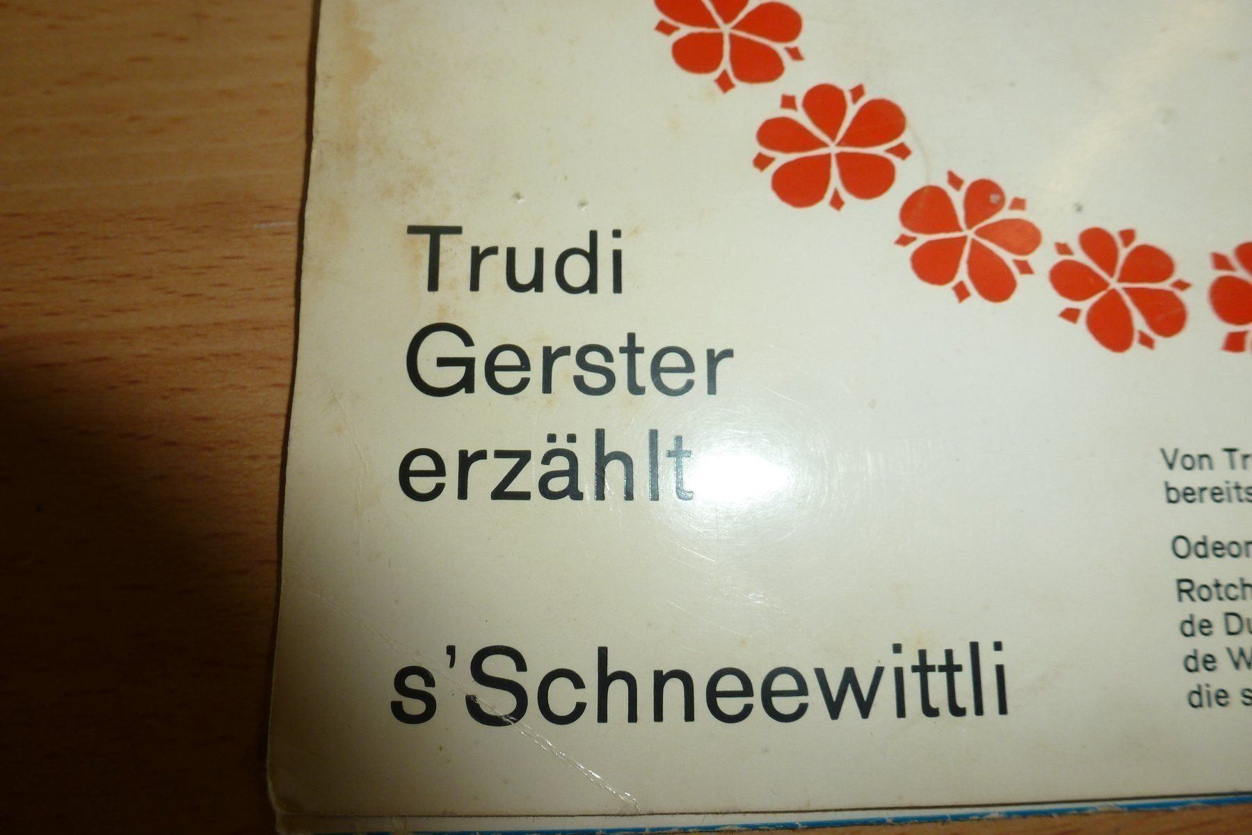 Dischi in vinile: Trudi Gerster Verzellt ** Schneewittli – Usato da Emmen venduto da newcar4you 3