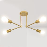 Deckenlampe 4 E27 Lichter Kronleuchter