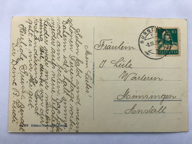 Cartoline postali: Burgdorf, von 1929 – Usato da Niederscherli venduto da Lucia16 1