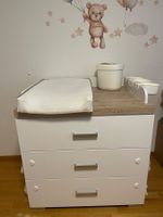 Wickeltisch/Babybett, weiss/Holzoptik, Top Zustand! (54)