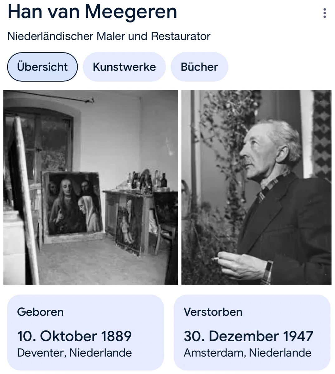 Dipinti: Han Van Meegeren (1889-1947) – Usato da Grosshöchstetten venduto da Perle1951 4