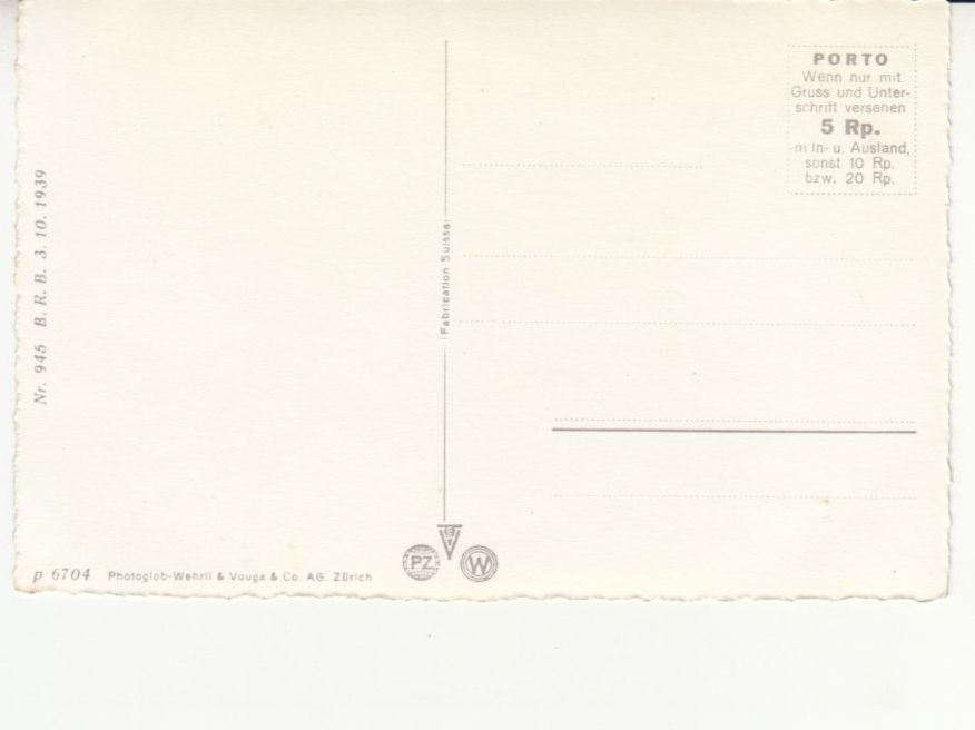Cartoline postali: Weggis ca. 1945 – Usato da Bürglen TG venduto da StampGraf 1
