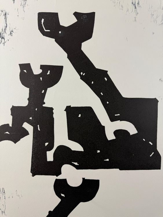P.NICOLET LINOLSCHNITT SIGNIERT  AUF BÜTTENPAPIER 2