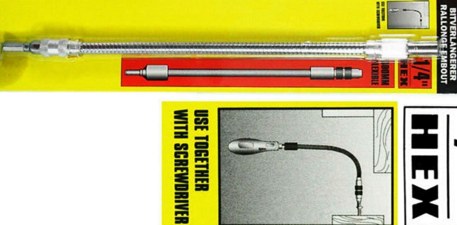 Alle Werkzeuge: Bitverlängerung 30cm mit flexiblem Hals – Neu und originalverpackt aus St. Gallen von schnaeppchen-preise 1