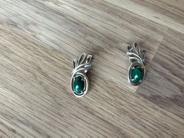 Rare Malachite from Urals/Russia & 925 silver