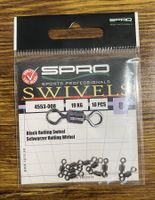 SPRO Rolling Wirbel Gr.8/19kg Matt Schwarz