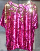 Figue Paillettenbluse / blouse à paillettes S
