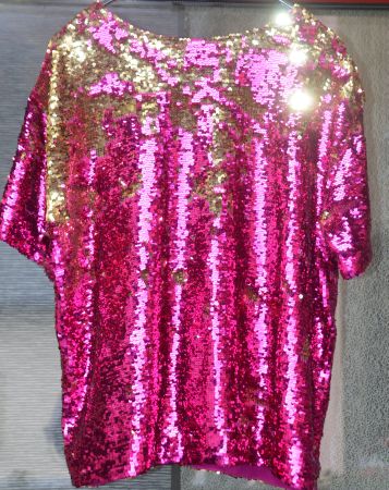 Figue Paillettenbluse / blouse à paillettes S