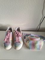 Glitzer Schuhe & Täschli Set, Mädchen