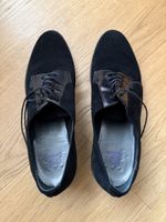 Elegante Navyboot Schuhe Wildleder schwarz Gr.39