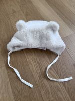 Baby Mütze Jacadi weiss Kunstfell Grösse 3M guter Zustand