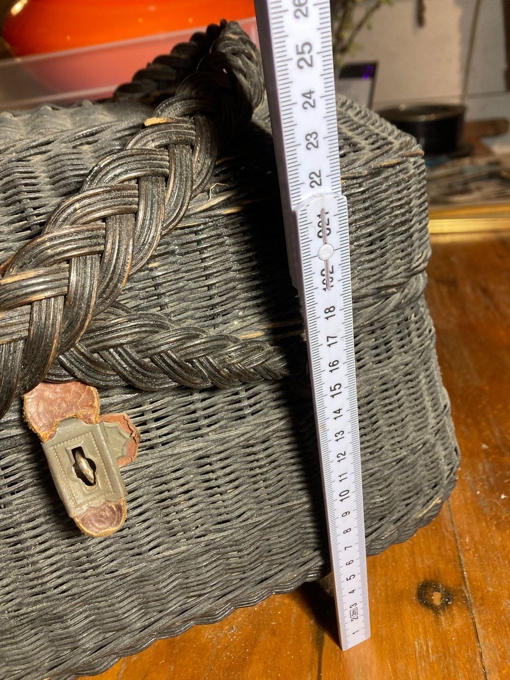 Altro per la casa: antik panier Korb osier 1900  monogramme BVC – Usato da St-Cierges venduto da LeRegain 6