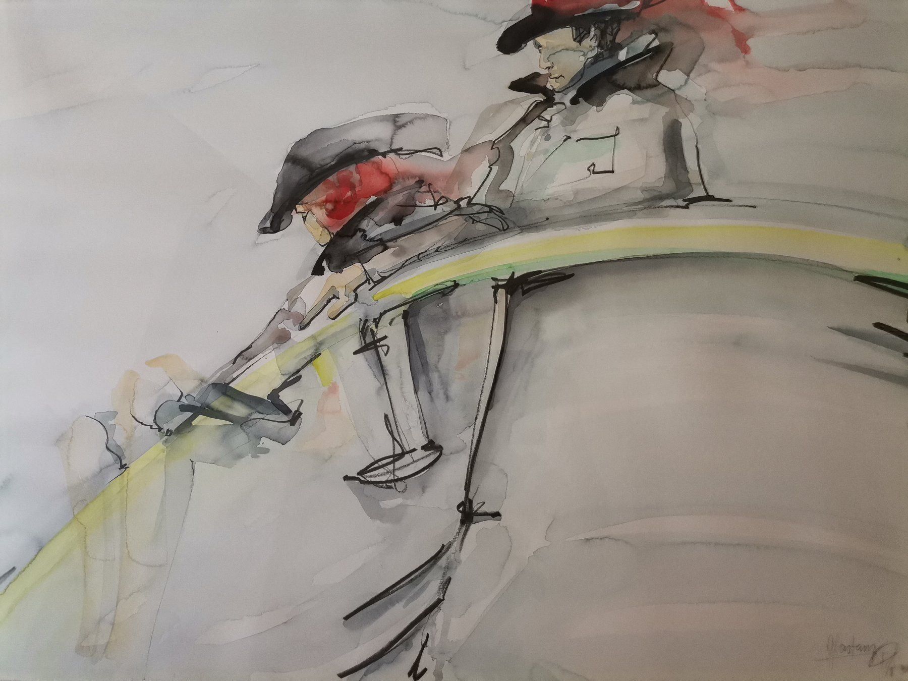 Dipinti: Kunst, Aquarell, Peter Steinmann 1991 – Usato da Luzern venduto da Shayenne2 9