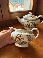 Myott Indian Tree Creamer and Teapot Set