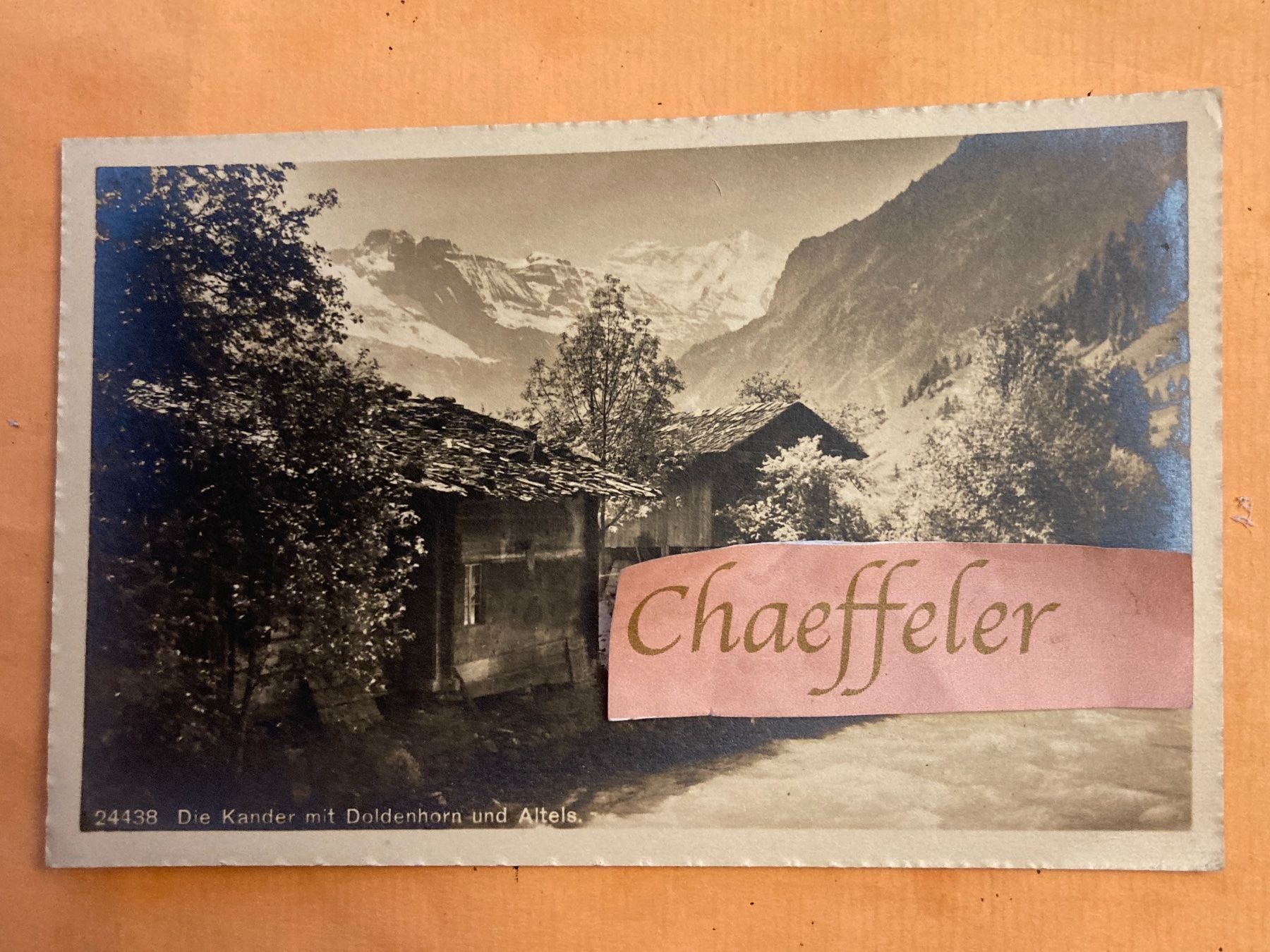 Cartes postales: Die Kander mit Doldenhorn und Altels – D'occasion à Zürich par Chaeffeler