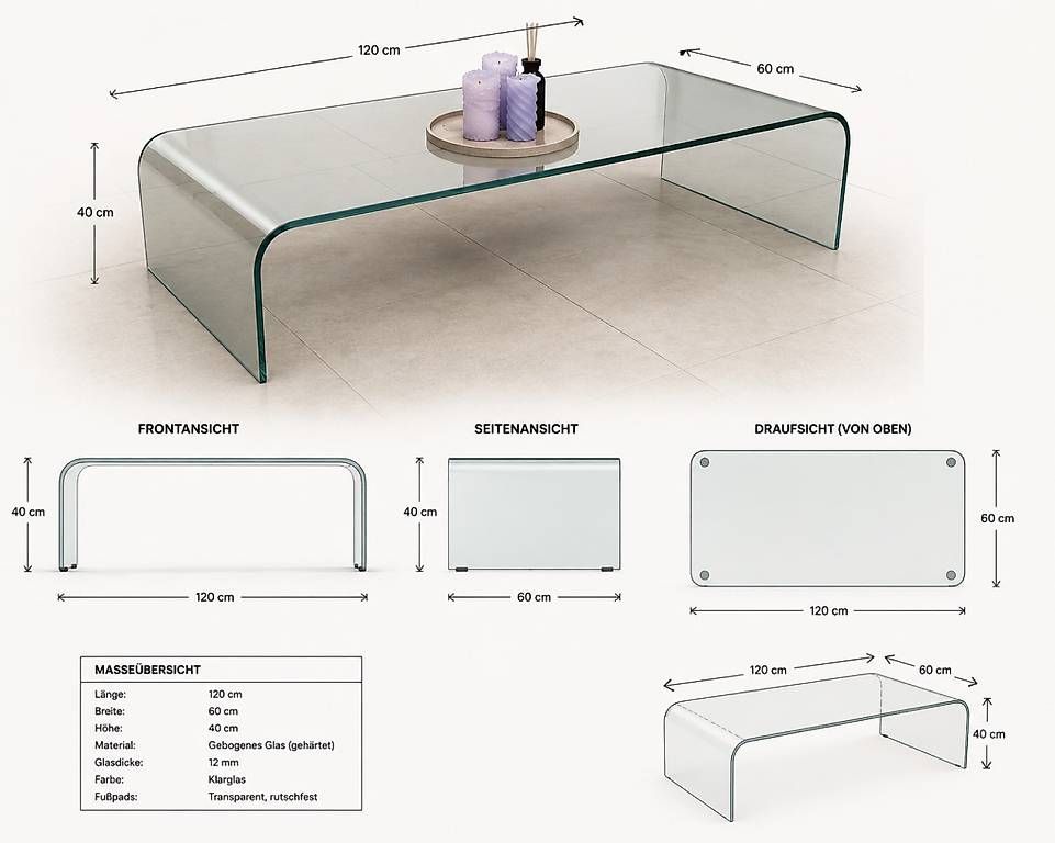 Tische: Glastisch Salontisch gratis – Gebraucht aus Hergiswil NW von Marcell 3