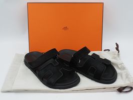 HERMES Chypre Pony-Style Sandalen Gr. 37,5 (5210)