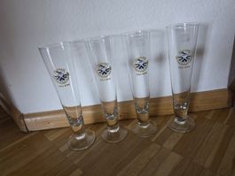 4 Biergläser Brauerei Fischerstube Ueli Bier 3dl