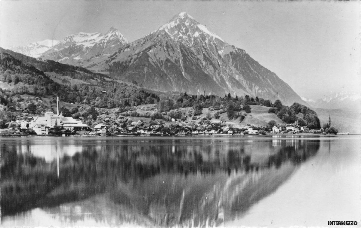 Cartoline postali: Därligen BE // Fabrik Niesen 1959 // Thunersee – Usato da Basel venduto da intermezzo12
