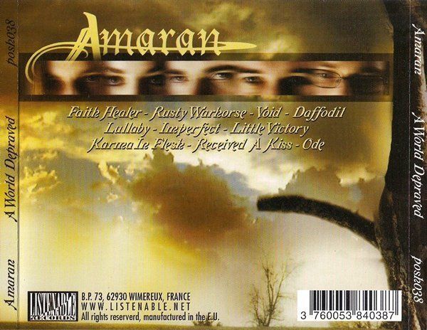 CD: Amaran - A World Depraved – Usato da Uzwil venduto da visions77 1