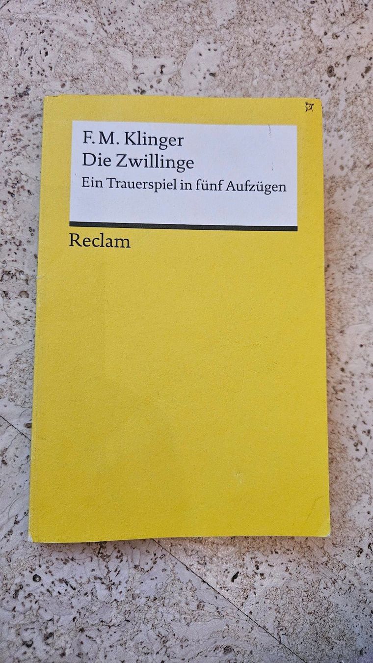 Libri: Die Zwillinge von F.M. Klinger, Reclam – Usato da Zuoz venduto da ser_b555