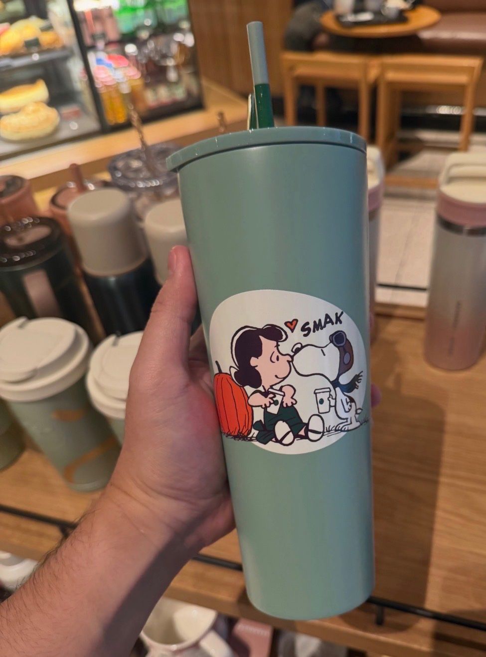 Contenitori & Simili: Starbucks Becher Peanuts Snoopy grün – Nuovo (secondo la descrizione) da Winterthur venduto da KittyCutieThings 1