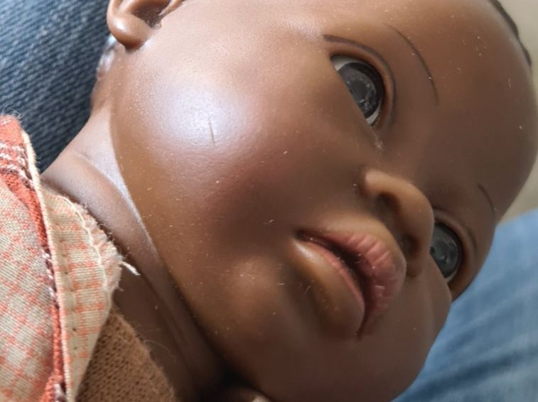 Heidi ott Puppen: Antike Heidi Ott Puppe Dunkel 1988, 32 cm – Gebraucht aus Winterthur von bibummi 9