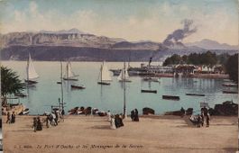 OUCHY - Le Port - Bateau à vapeur/voile & Montagnes Savoie