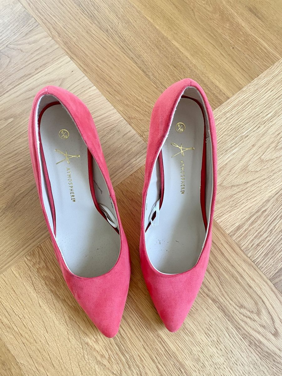 Scarpe da donna: Coral Wildleder Pumps Gr. 39 Atmosphere – Usato da Zürich venduto da blancali 1