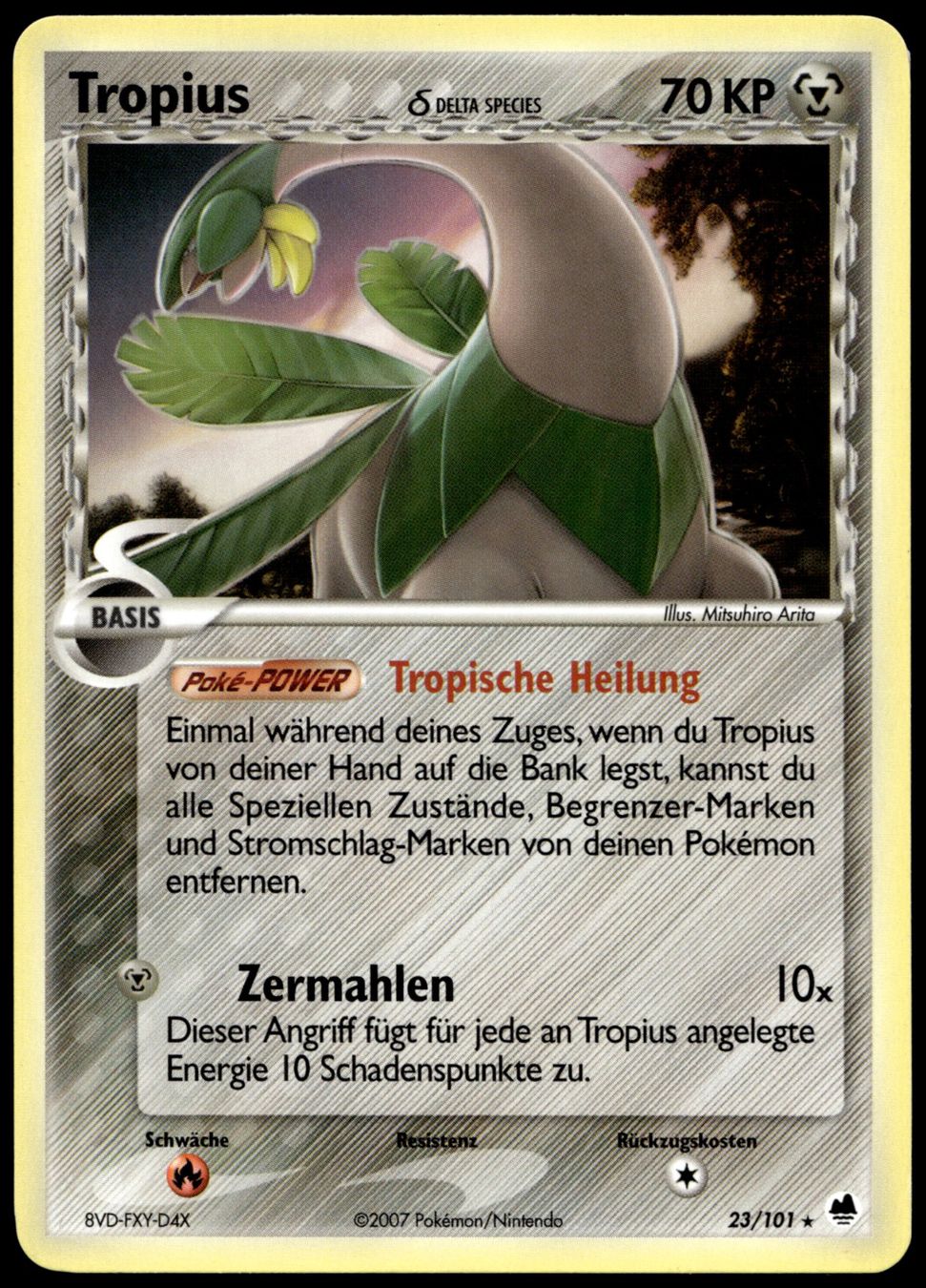 Pokémon Carte collezionabili: Tropius 23/101 Pokémon EX Dragon Frontiers – Usato da Uster venduto da Madame_Cards