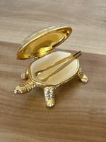 Assugrindose Schildkröte aus metall Goldfarbig