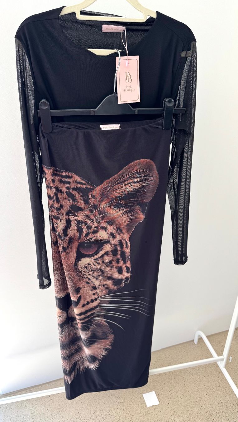 Lots de vêtements: Black Leopard Print Maxi Co-ord set – Neuf avec emballage d'origine à Zürich par di_archive 8