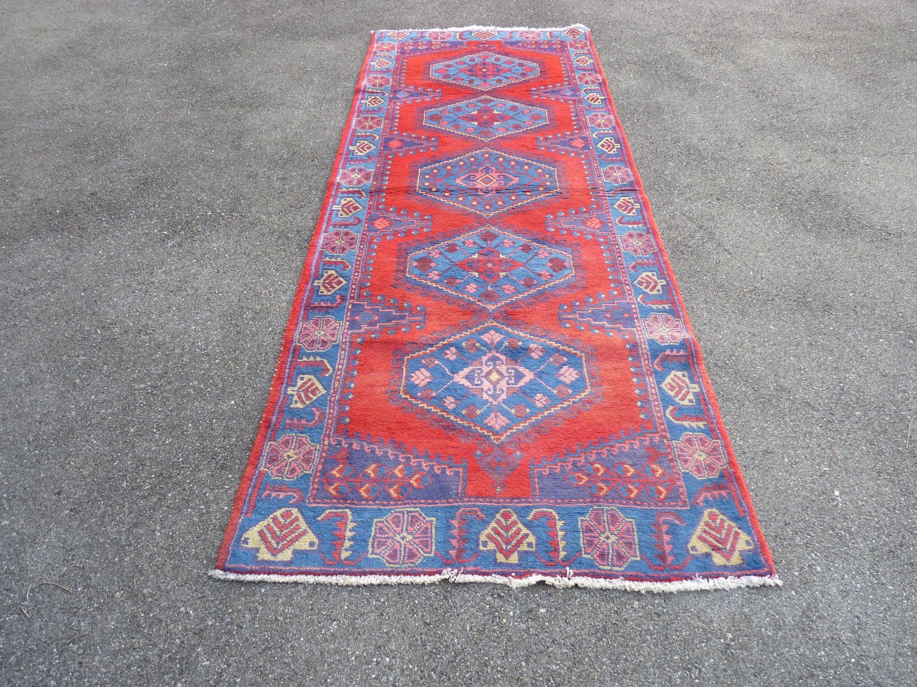 Tappeti: Wunderschöner Orientteppich, Handarbeit, Rot/Blau, 106x295cm – Usato da Küsnacht ZH venduto da zoliboli01