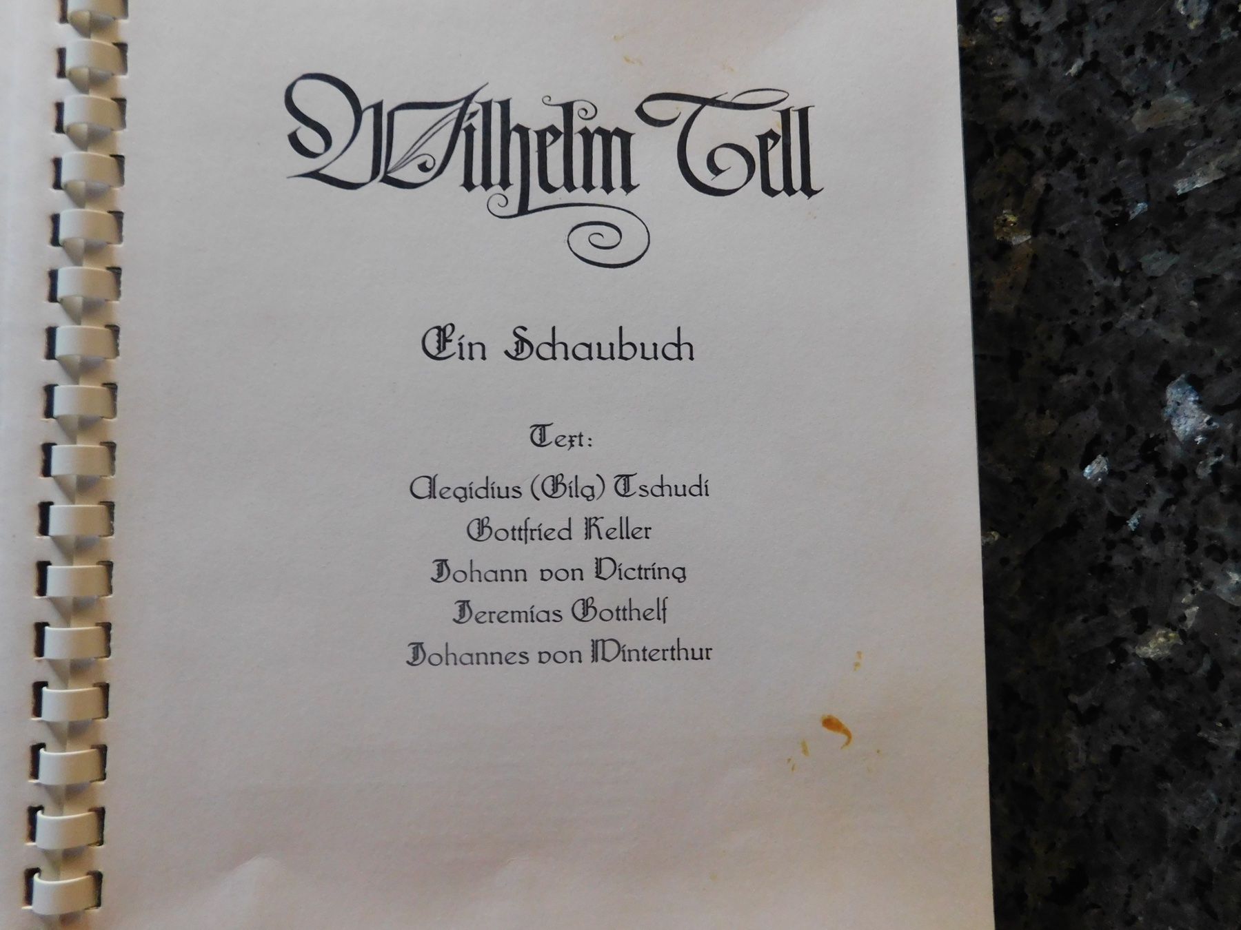Libri: Wilhelm Tell – Usato da Biberstein venduto da Tschiertschen 1