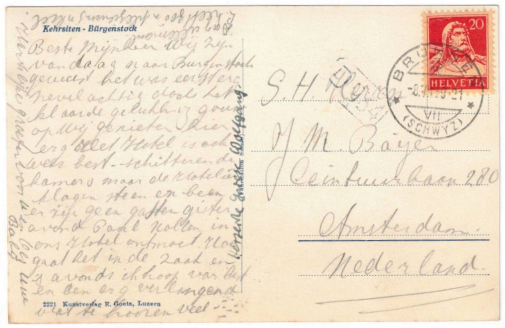 Cartoline postali: Bürgenstock - Standseilbahn – Usato da Binningen venduto da Mountainrider 1