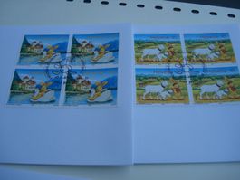Satz Felix der Hase 2005, FDC Satz + 4erblock, 3 Bel