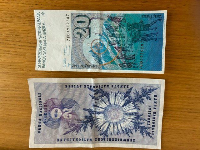 Banconote: Schweizer Banknoten Wert Fr.20 – Usato da Tägerig venduto da Taegi541 1
