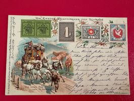 1902 // Die ersten Briefmarken der Schweiz / Versand Ausland