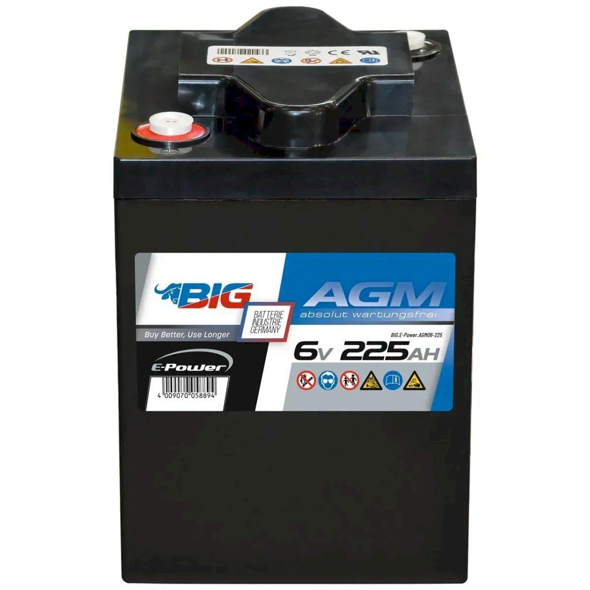 Batterien: BIG E-Power AGM 6V 225Ah – Neu und originalverpackt aus Bottighofen von zaap