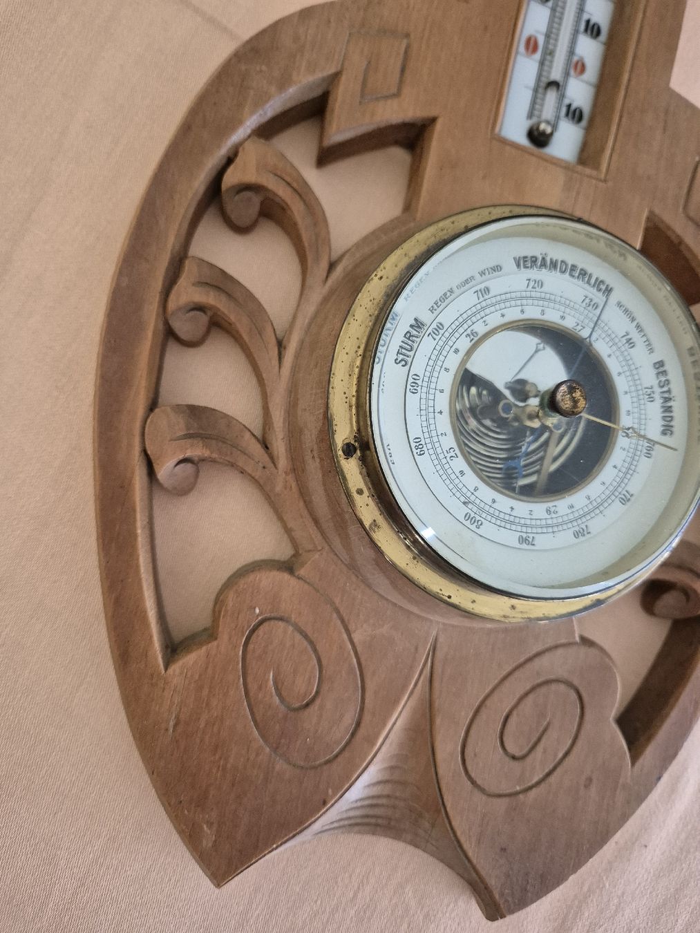 Altro per la casa: Antikes Barometer/Thermometer aus Holz, Wanddeko – Usato da Eschlikon TG venduto da zuzanka80 2