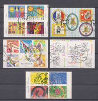1996-2002  5 Sätze aus M.Heft  ERSTTAG gestempelt  SBK 53Fr.