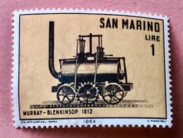 Briefmarken aus San Marino Lokomotiven Ungestempelt
