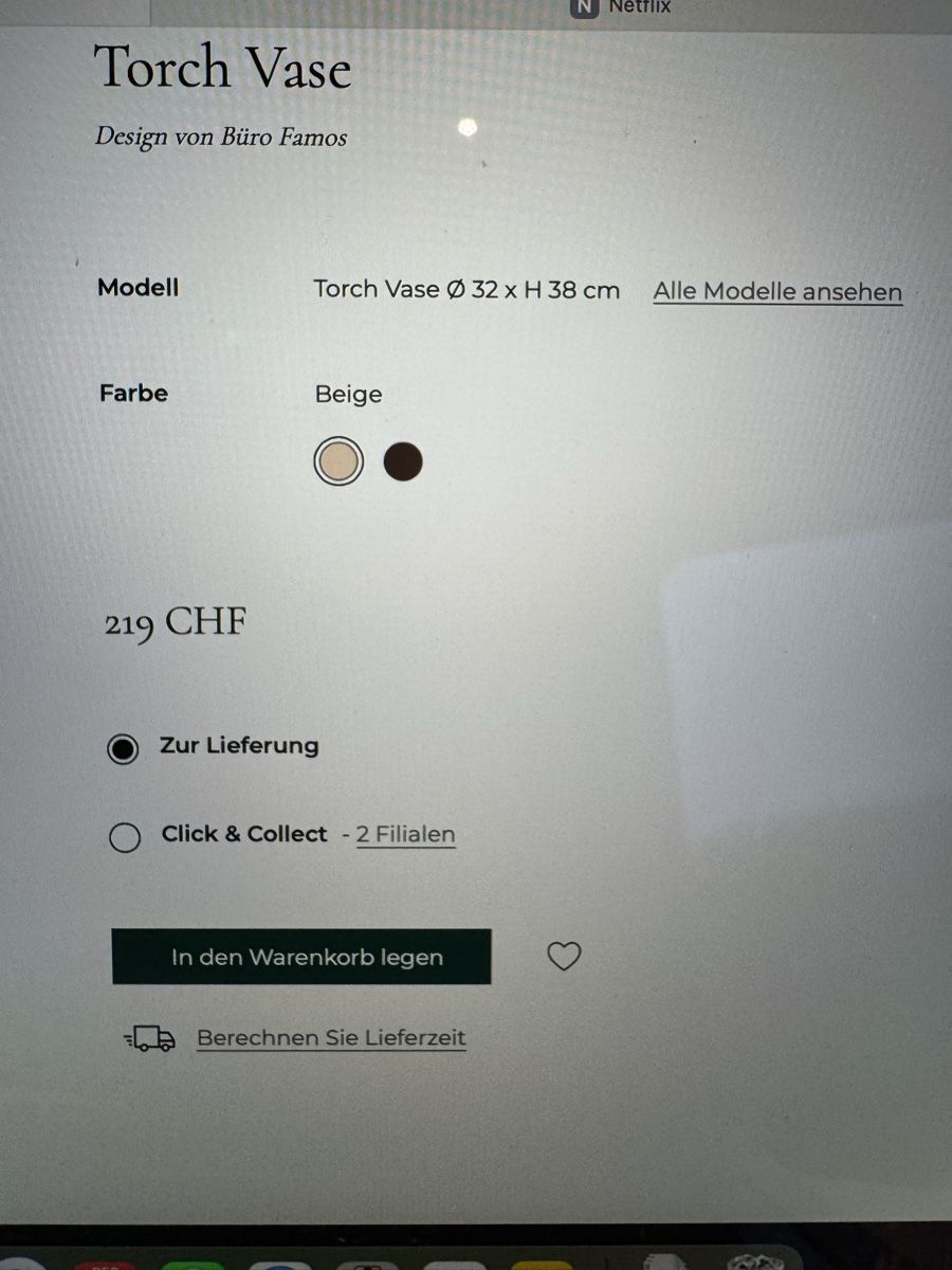 Bolia Vasi & Recipienti: Torch vase from Bolia – Usato da Münchenstein venduto da ArleneLM 3
